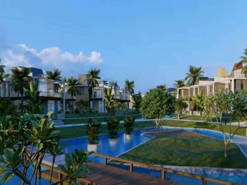 Semi-Finished 3-Bedroom Townhouse Corner with 36m² Roof Resale Installments Lake Side Bloomfields Mostakbal City 165m² BUA