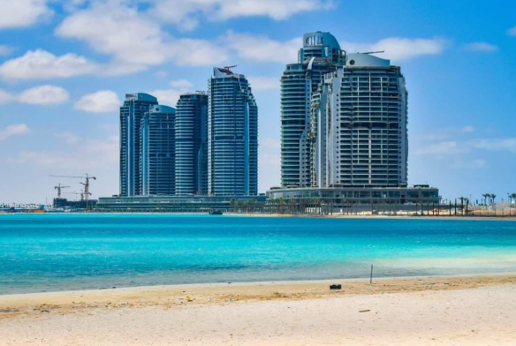 Fully Finished 2-Bedroom Chalet with ACs Resale Installments Downtown City Edge New Alamein 166m² BUA
